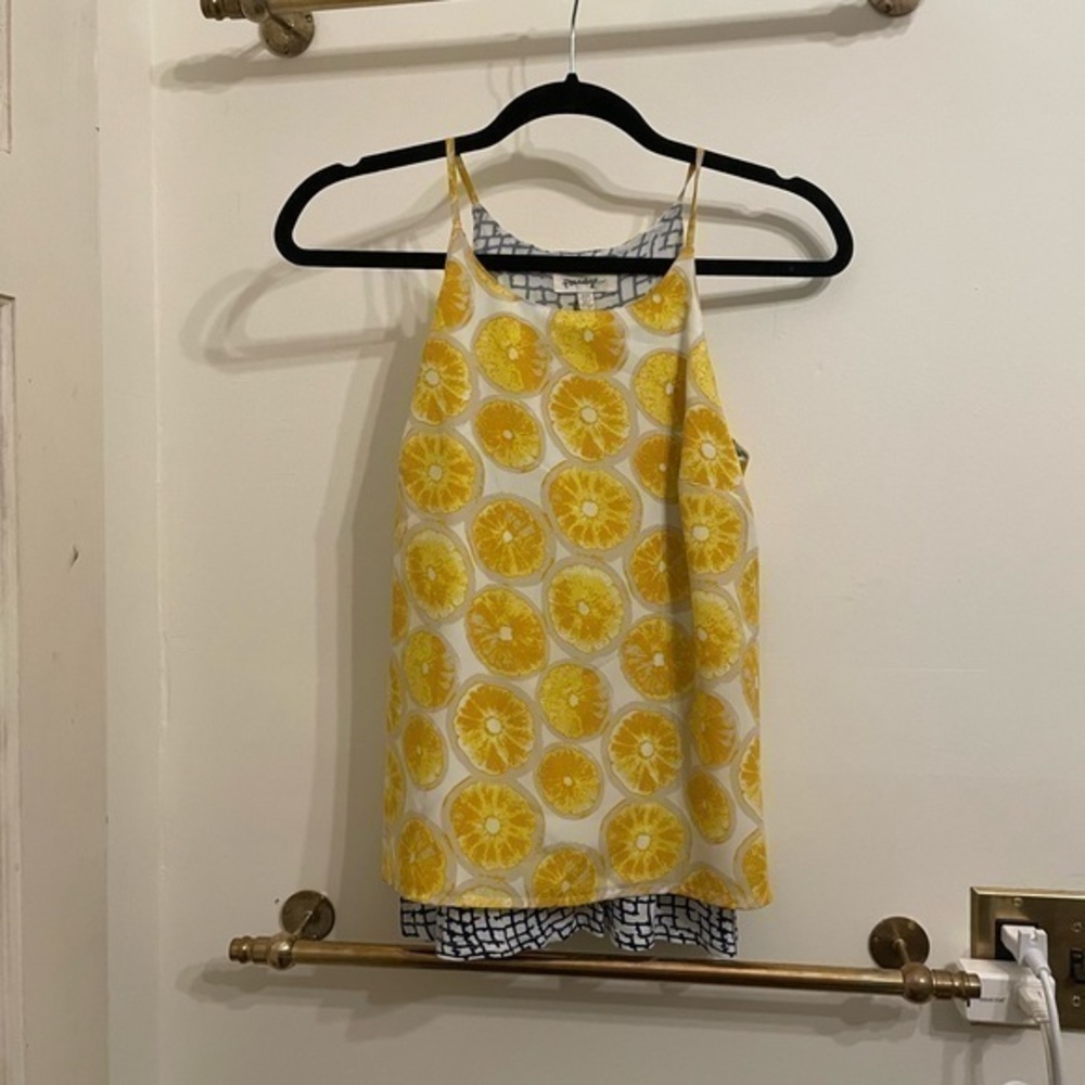 Yellow Lemon tank top summer
